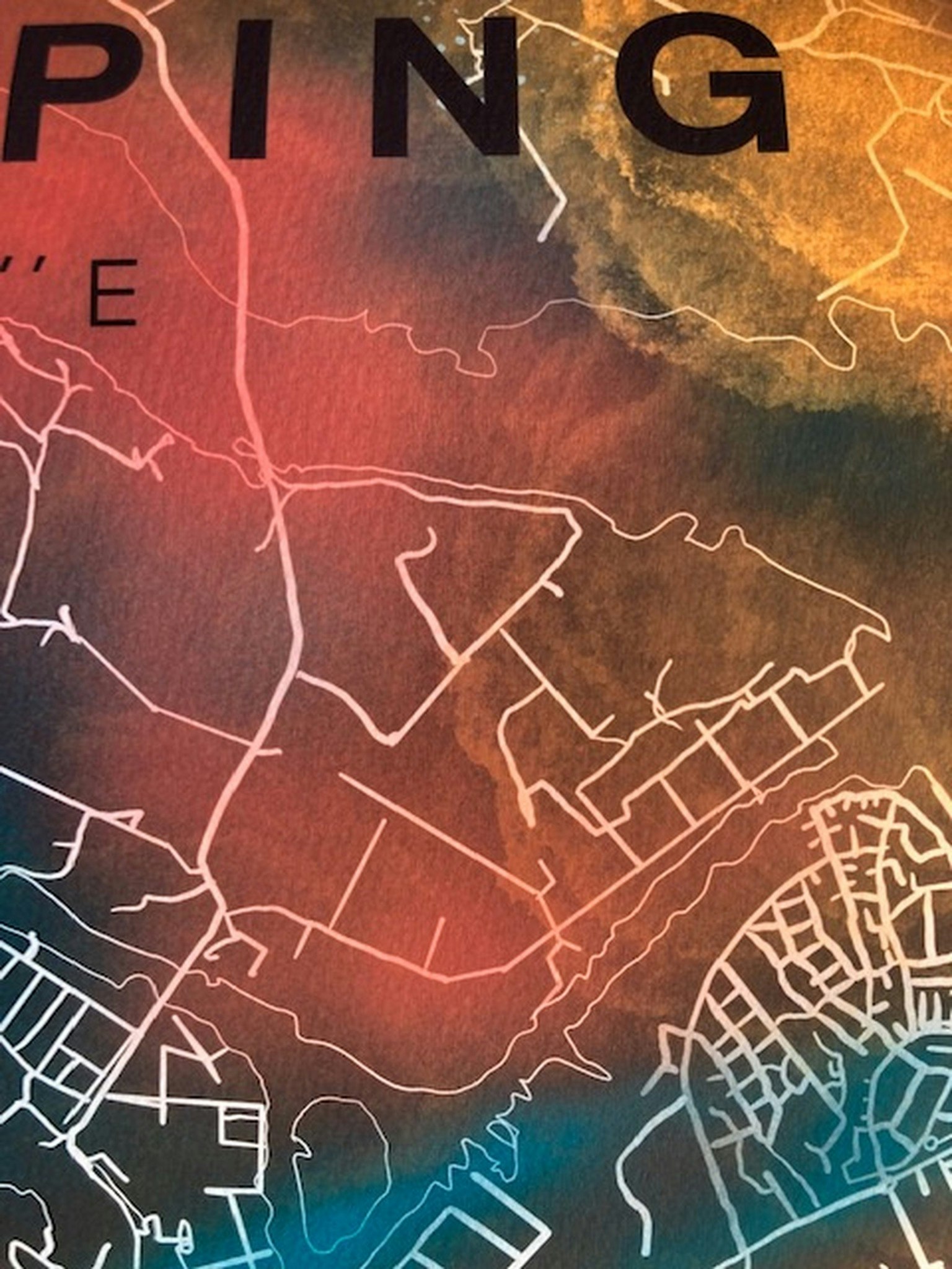 NORRKÖPING strykjärnet digital art print 50x70cm
