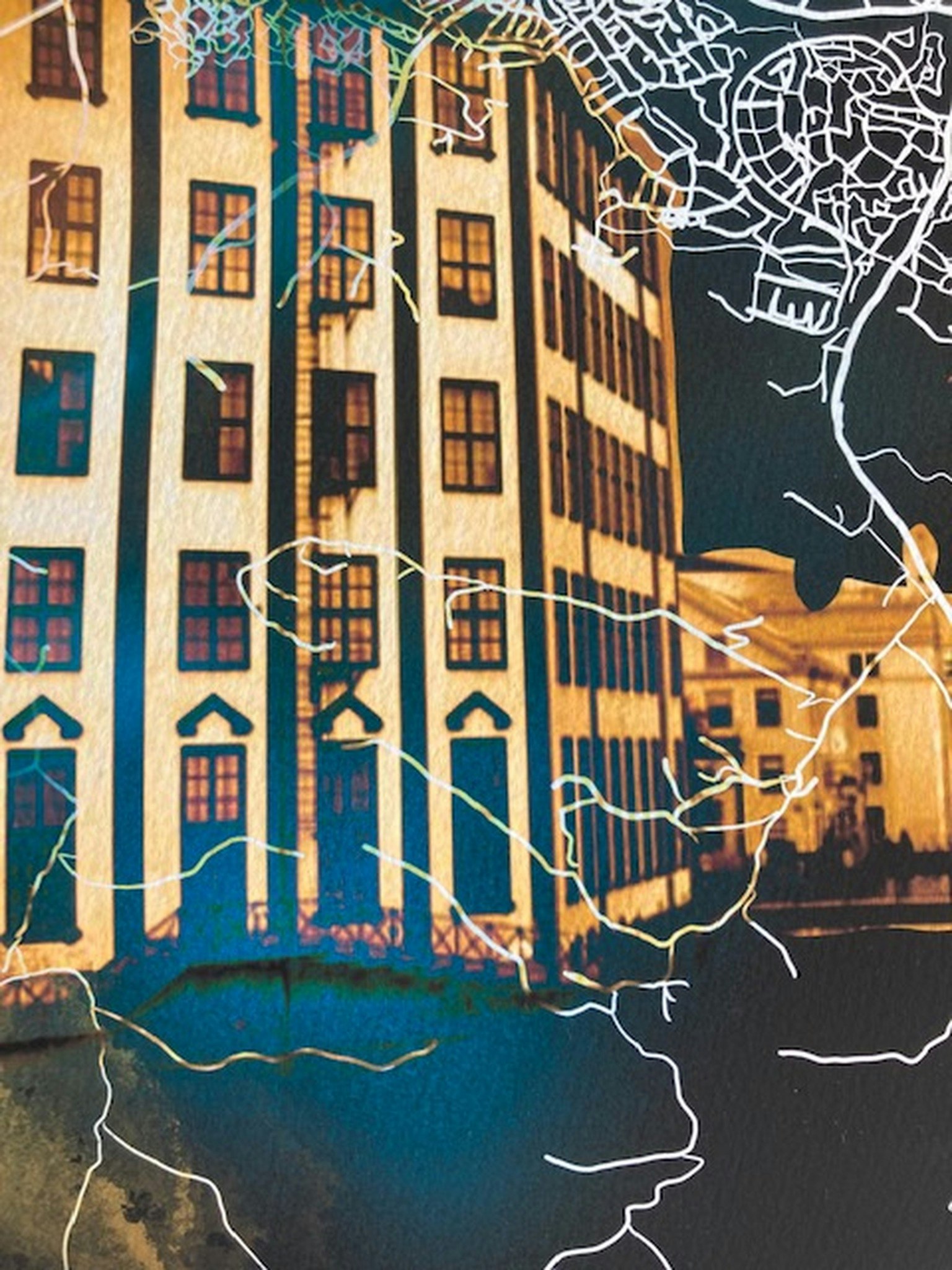 NORRKÖPING strykjärnet digital art print 50x70cm