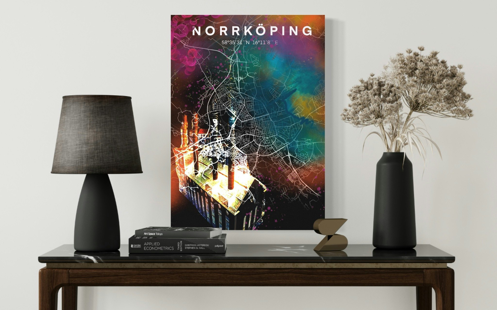 NORRKÖPING värmekyrkan digital art print 50x70cm