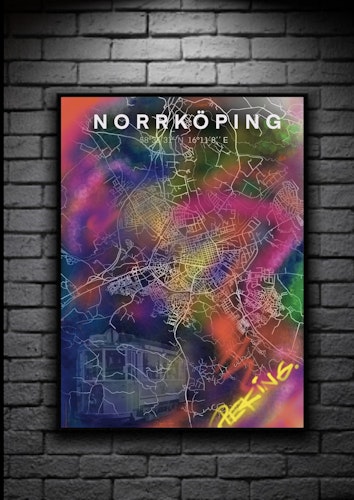 NORRKÖPING peking digital art print 50x70cm