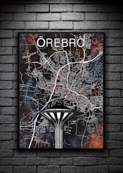 ÖREBRO svampen digital art print 50x70cm