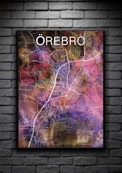 ÖREBRO slottet digital art print 50x70cm