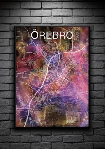 ÖREBRO slottet digital art print 50x70cm