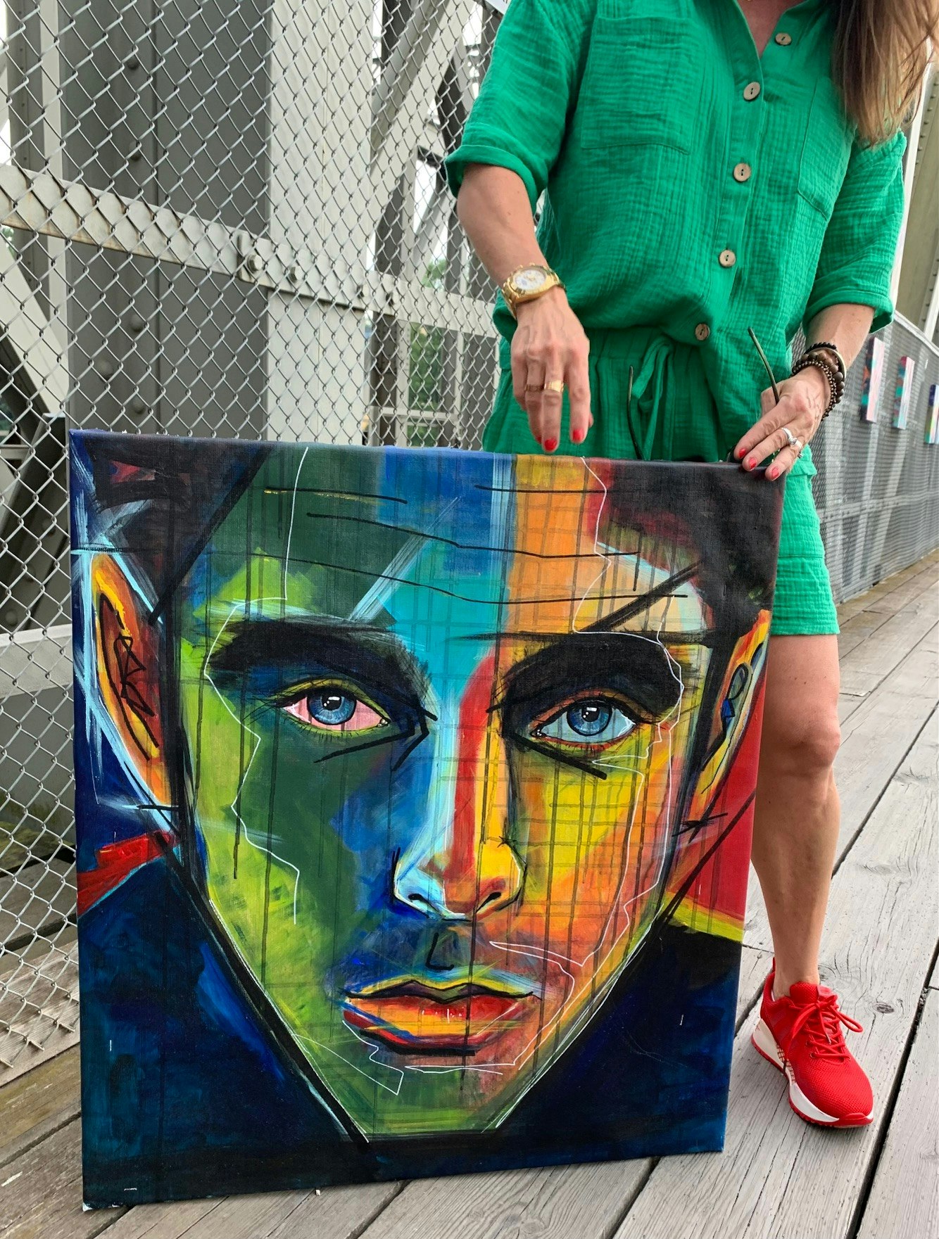 WAYLON 68x75 acrylic canvas