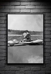 MYSAN digital art print 50x70cm black/white