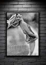 Linn digital art print 50x70cm black/white