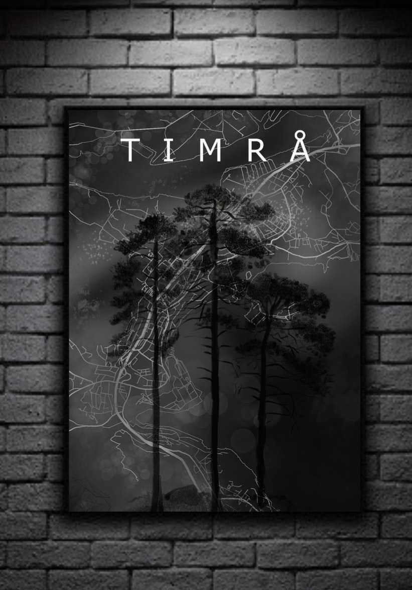 TIMRÅ tallar svartvit