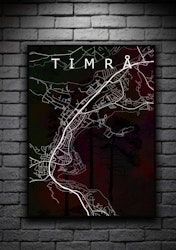 TIMRÅ tallar svart/mörkröd