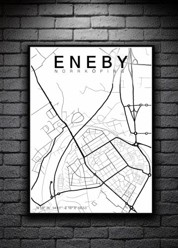 ENEBY Norrköping svartvit