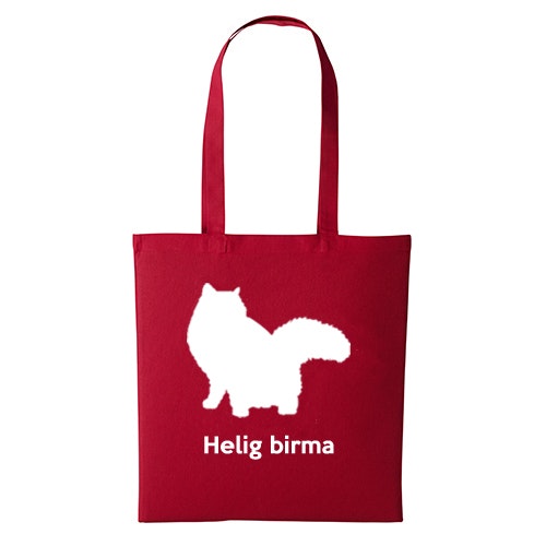 Tygkasse kattras helig birma SBI  ras sverak katt klubb uppfödare shopping miljö bomullskasse sällskap utställning fika stil