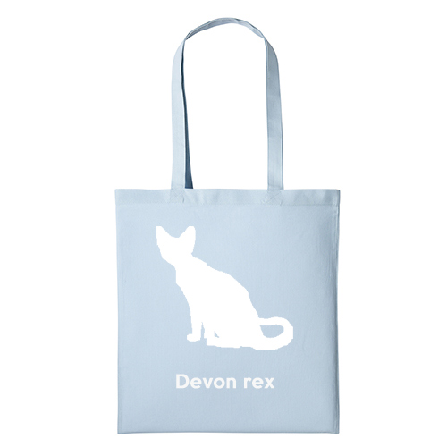 Tygkasse kattras Devon rex DRX ras sverak katt klubb uppfödare shopping miljö bomullskasse sällskap utställning
