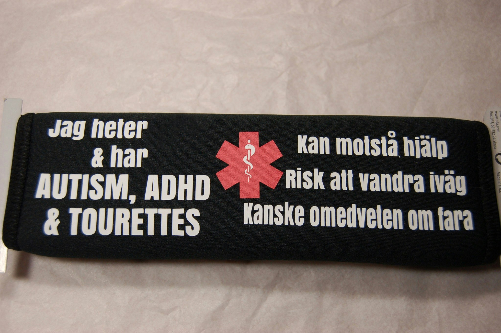 Bältesskydd för särskilda behov ADHD AUTISM IF HANDIKAPP CP SKADA Bil tryck eget blåljus olycka information