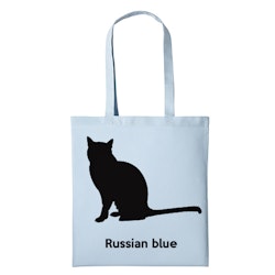 Tygkasse kattras Russian Blue