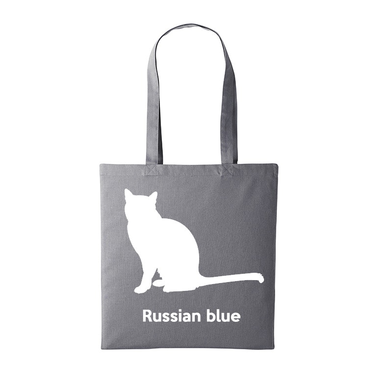 Tygkasse kattras Russian Blue