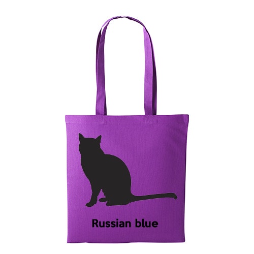 Tygkasse kattras Russian Blue