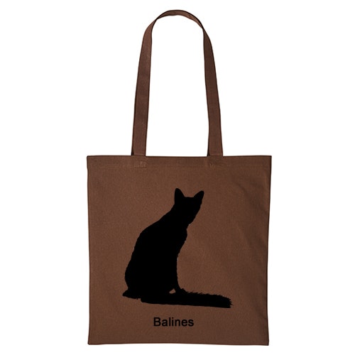 Tygkasse kattras Balines Balinese BAL långhårig siames ras sverak katt klubb uppfödare shopping miljö bomullskasse sällskap utställning