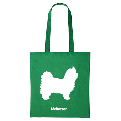 Tygkasse hundras Malteser kortklippt shopping miljö bomull kasse hund skk kennel uppfödare sällskap