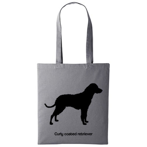 Tygkasse hundras Curly coated retriver miljövänligt shopping skk kennel uppfödare bomull jakt jakthund apporterande fågelhund