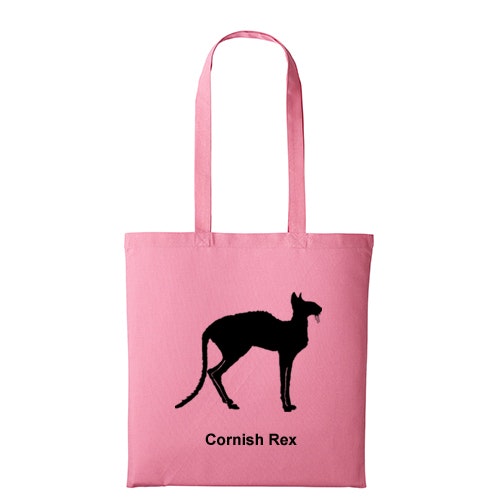 Tygkasse kattras cornish rex CRX ras sverak katt klubb uppfödare shopping miljö bomullskasse sällskap utställning Cornwall