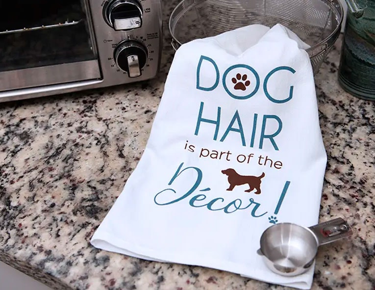 Kökshandduk Dog hair decor