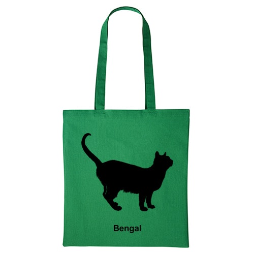 Tygkasse kattras bengal ben ras sverak katt klubb uppfödare shopping miljö bomullskasse sällskap utställning Felis Bengalensis