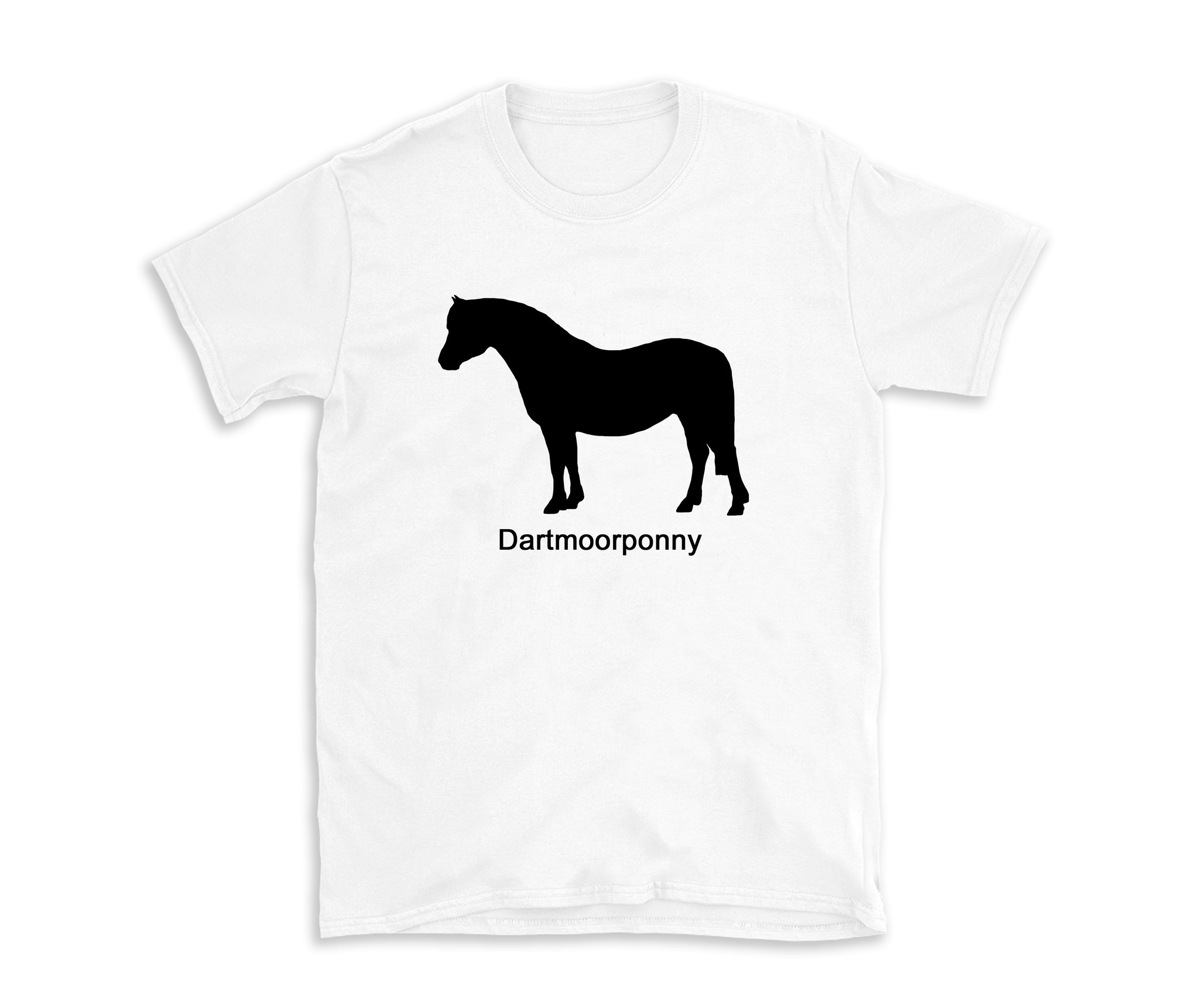 Tshirt Dartmoorponnyn häst ras ponny Dartmoor Devon England Englands äldsta raser ridhäst körning vagn mode kläder horse