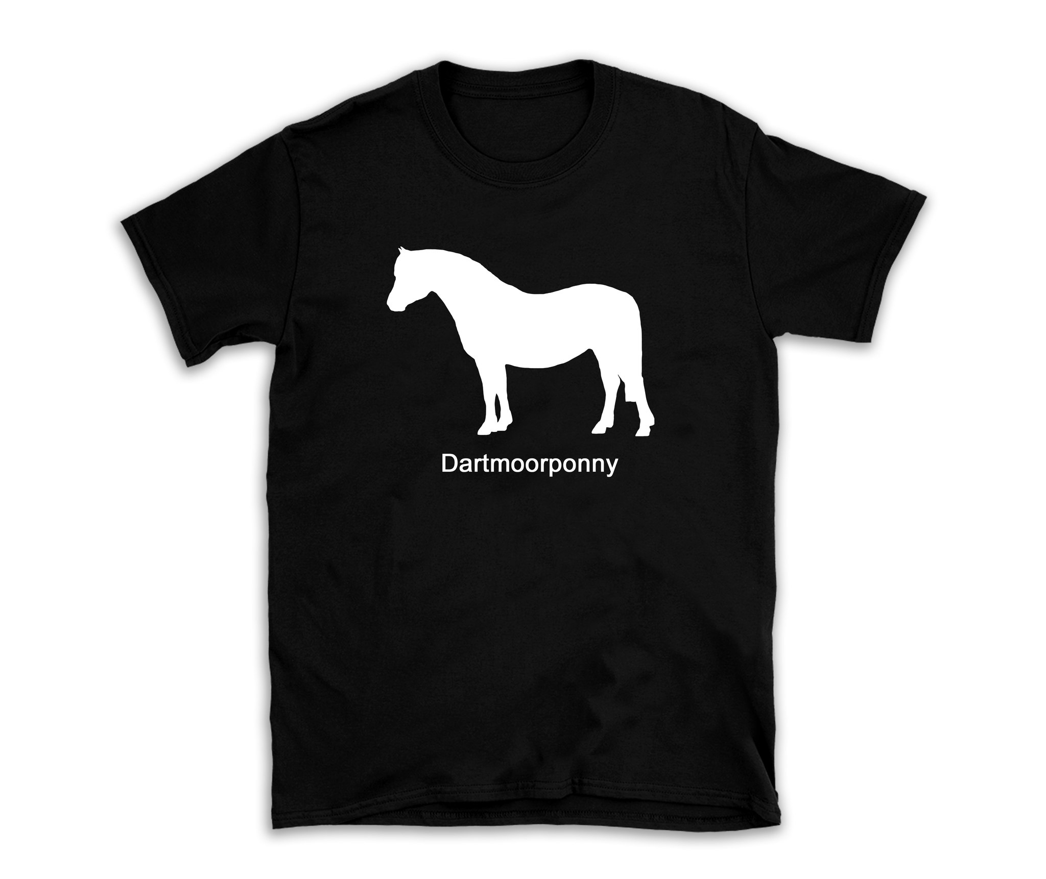 Tshirt Dartmoorponnyn häst ras ponny Dartmoor Devon England Englands äldsta raser ridhäst körning vagn mode kläder horse