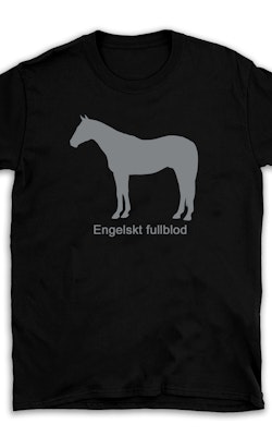 T-shirt hästras Engelskt fullblod