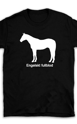 T-shirt hästras Engelskt fullblod