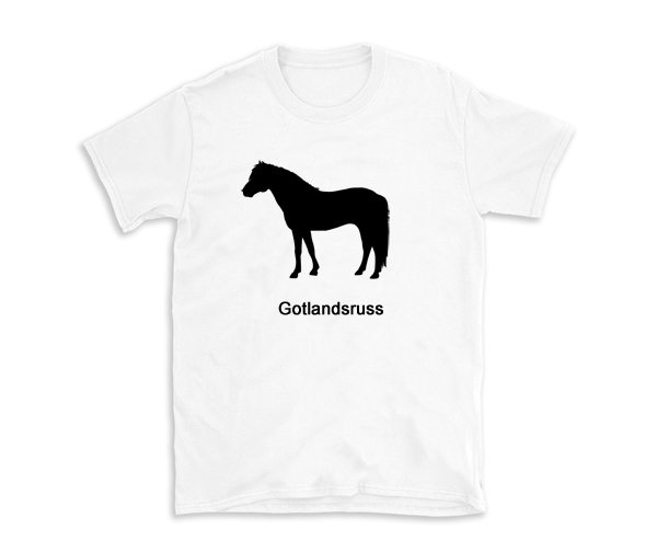 T-shirt hästras Gotlandsruss