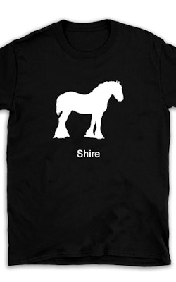 T-shirt hästras Shirehäst