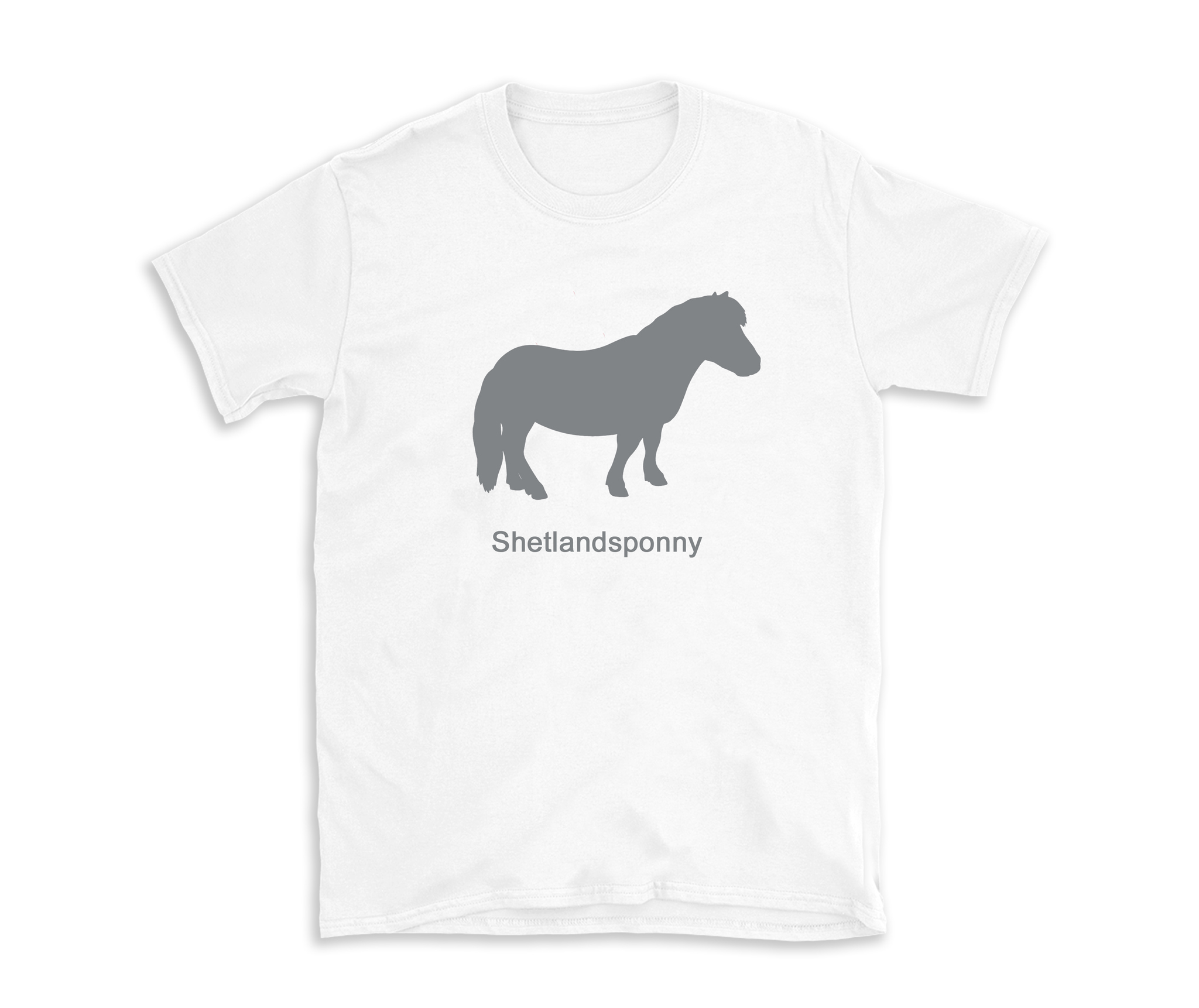 T-shirt hästras Shetlandsponny