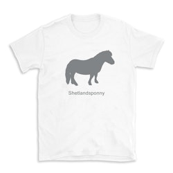 T-shirt hästras Shetlandsponny