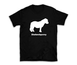 T-shirt hästras Shetlandsponny 2