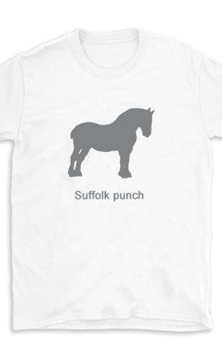 T-shirt hästras Suffolk punch