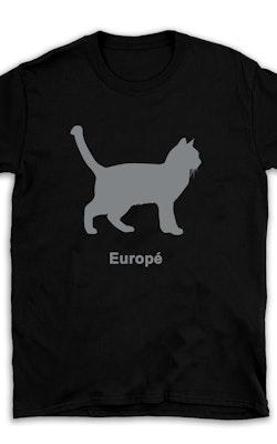 T-shirt kattras Europé
