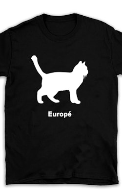 T-shirt kattras Europé