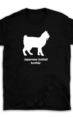 T-shirt kattras Japanese bobtail korthårig