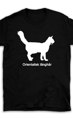 T-shirt kattras Orientaliskt långhår