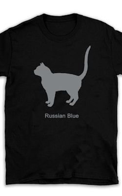 T-shirt kattras Russian Blue