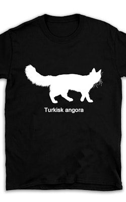 T-shirt kattras Turkisk angora
