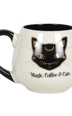 Magic, coffee & cats mugg