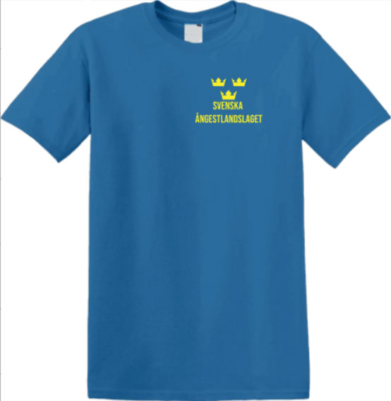 T shirt present sarkasm rolig humor sarcasm blå tröja kläder shopping ångest sverige svensk landslag lag svenska kronor