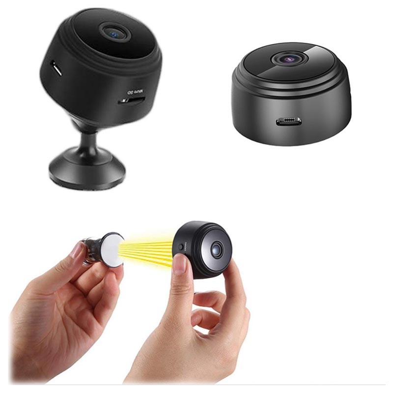Trådlös Minikamera som ser i mörker + Rörelsedetektor - 5MP, 1080p, WiFi