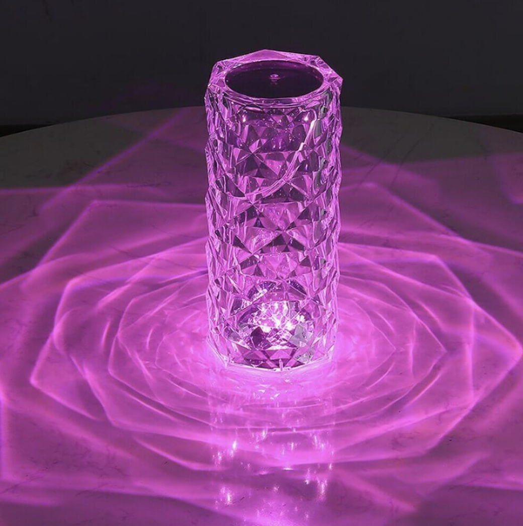 Kristallampa LED - Elegant och lyxig - 16 färger