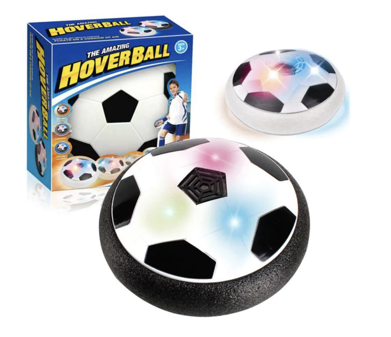 Svävande fotboll med LED-ljus - Hover Ball