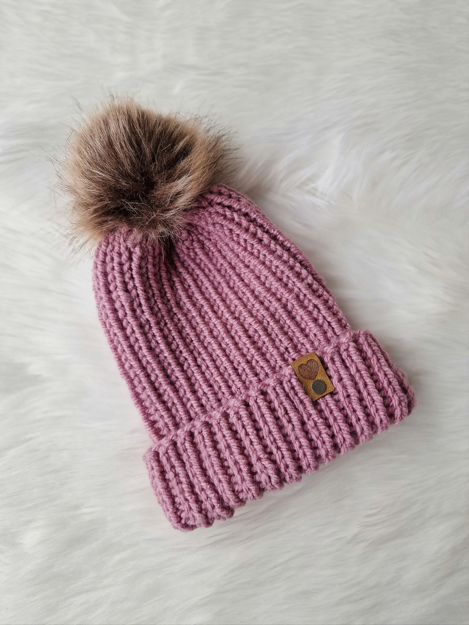 Chunky beanie - Gammelrosa