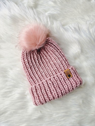 Chunky beanie - Rosa