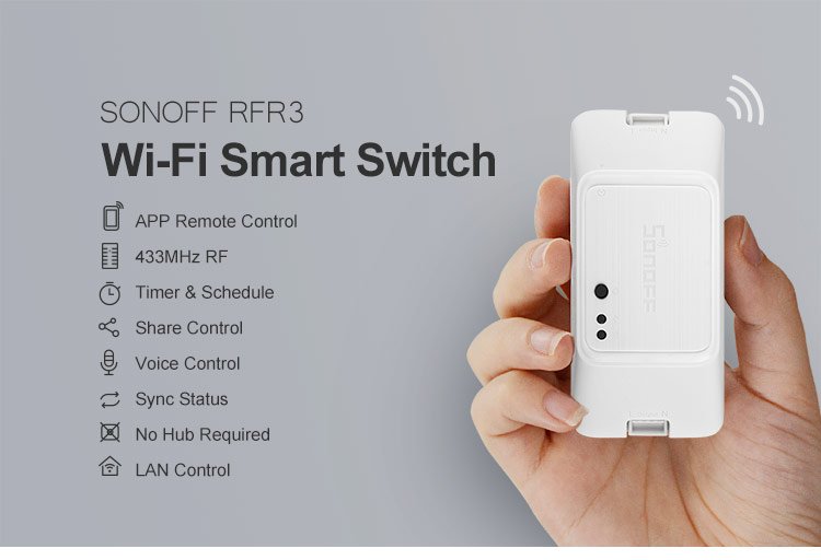 Sonoff RF R3 Smart WiFi + RF brytare