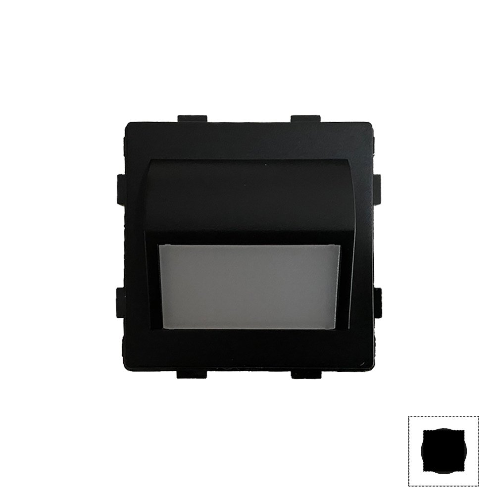 Nino Switch&Socket modul, golvlampa LED 1W varmvit, svart, passar ALUM/GLAS/POLY